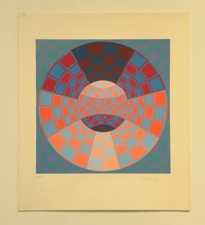 Sérigraphie Vasarely - Pixis