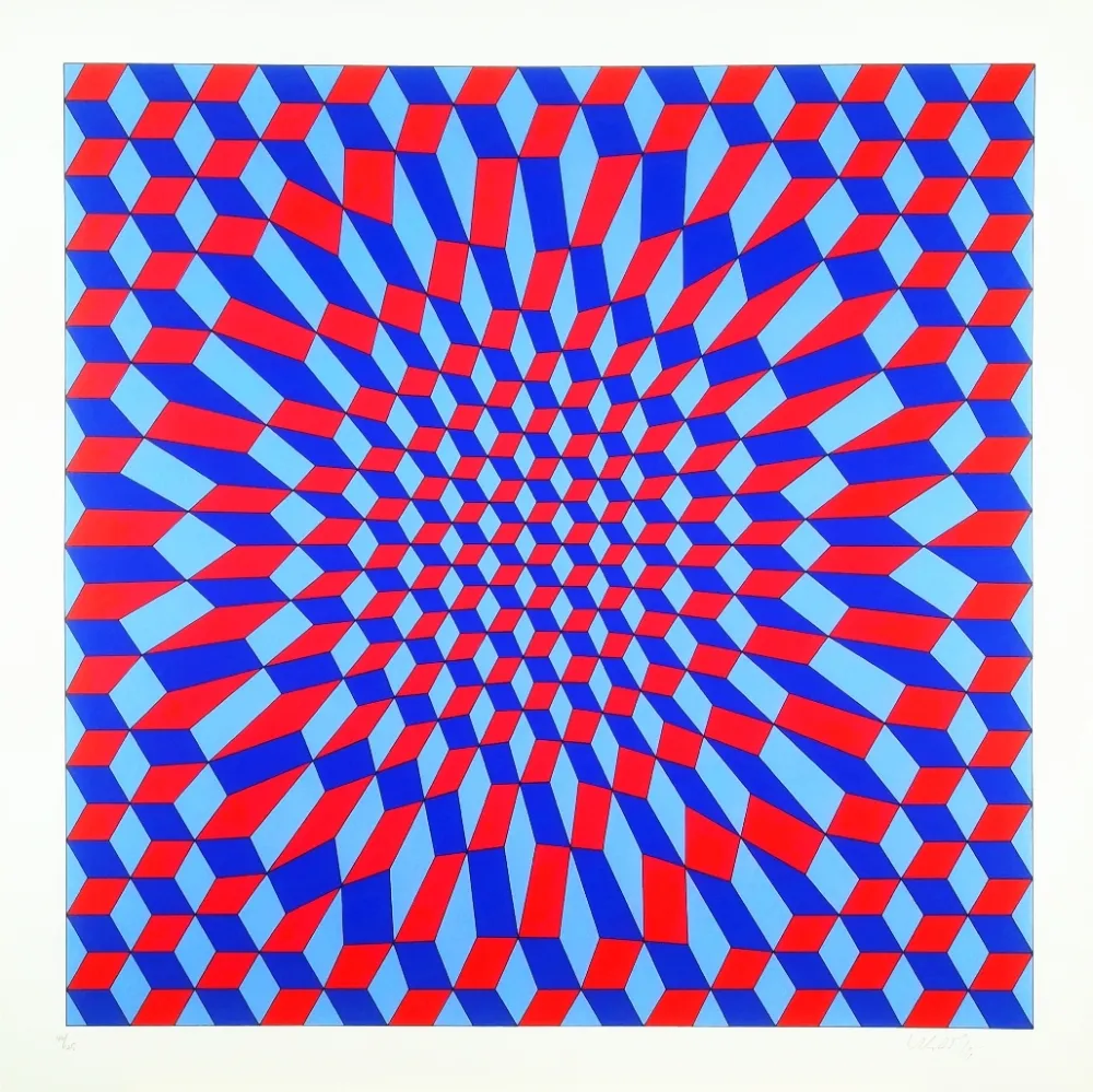 Sérigraphie Vasarely - Pok Italie 2