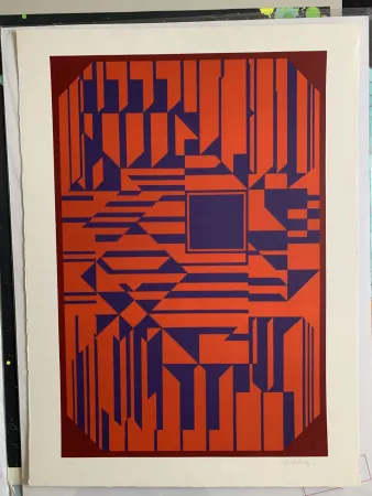 Sérigraphie Vasarely - Samos