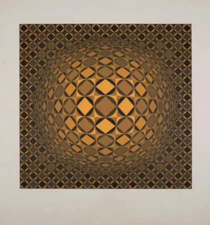 Sérigraphie Vasarely - Sann (Benavides 891)