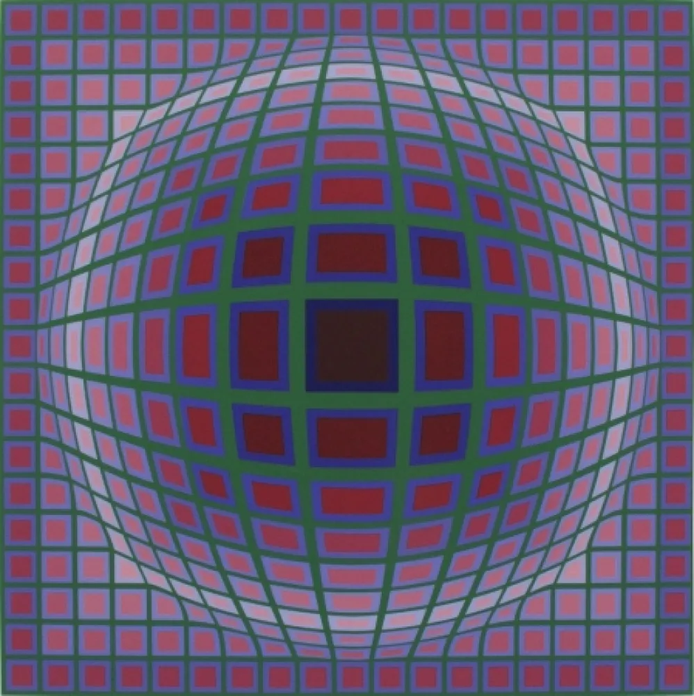 Sérigraphie Vasarely - Titan A