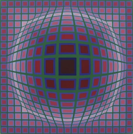 Sérigraphie Vasarely - Titan A