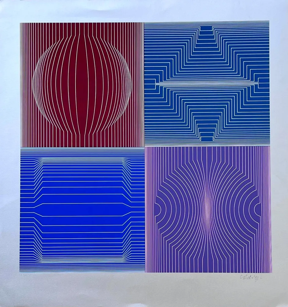 Sérigraphie Vasarely - Tokyo