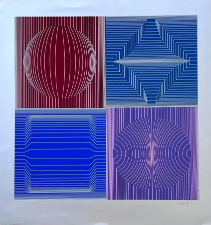 Sérigraphie Vasarely - Tokyo