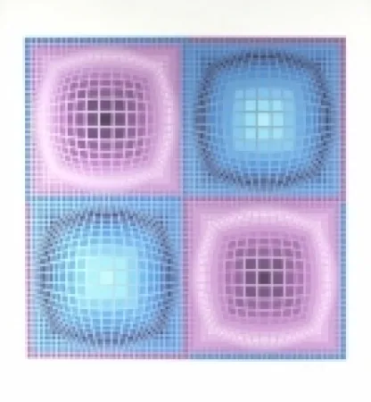 Sérigraphie Vasarely - Untitled