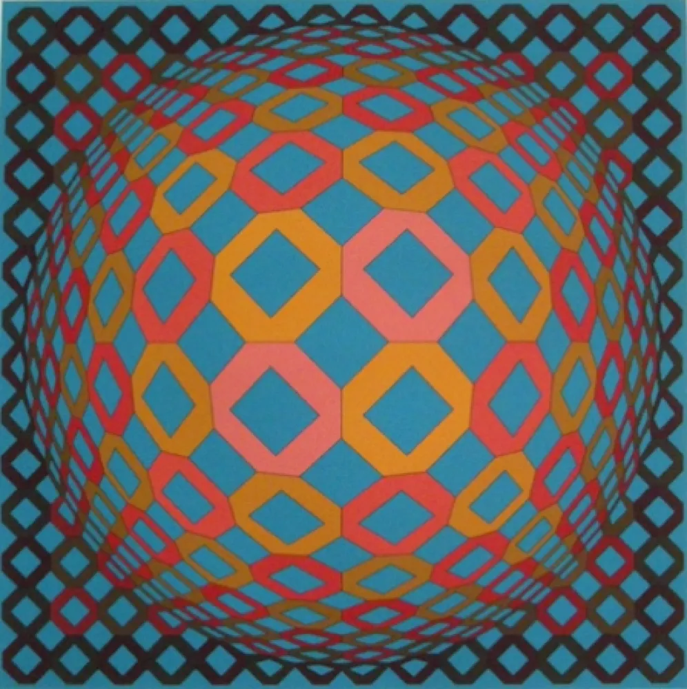Sérigraphie Vasarely - Untitled