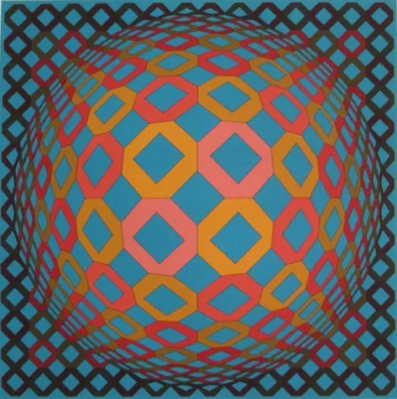 Sérigraphie Vasarely - Untitled