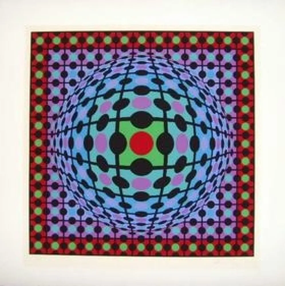 Sérigraphie Vasarely - Untitled