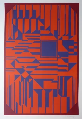 Sérigraphie Vasarely - Untitled