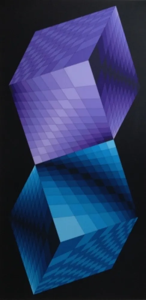 Sérigraphie Vasarely - Untitled