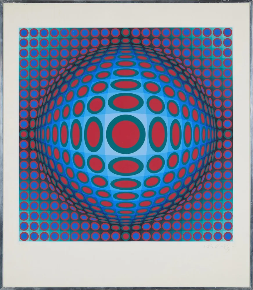 Sérigraphie Vasarely - Vega 222
