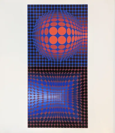 Sérigraphie Vasarely - Vega Pauk 