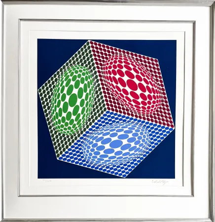 Sérigraphie Vasarely - Victor Vasarely (1906–1997) - Paula - Color silkscreen on wove paper - 1989