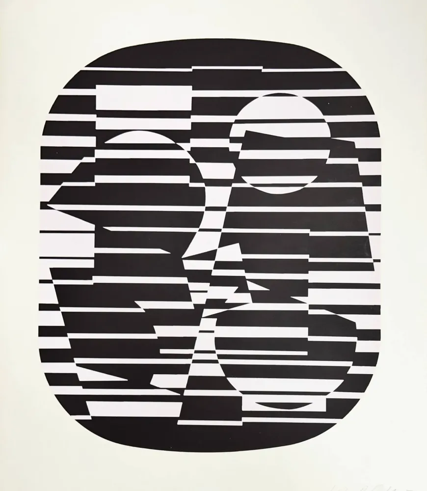 Sérigraphie Vasarely - Zeta