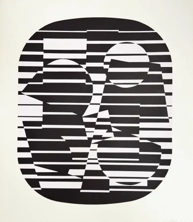 Sérigraphie Vasarely - Zeta