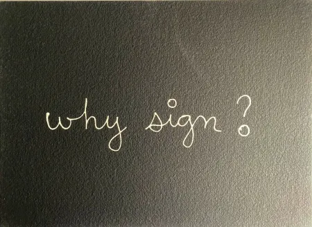 Sérigraphie Vautier - Why sign?