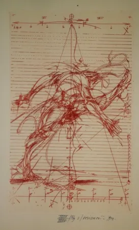 Eau-Forte Velickovic - La prison chiffrée du temps