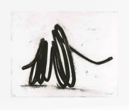 Eau-Forte Venet - Indeterminate line I