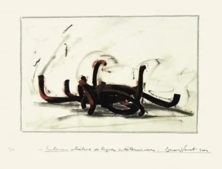 Sérigraphie Venet -  Indeterminate Lines