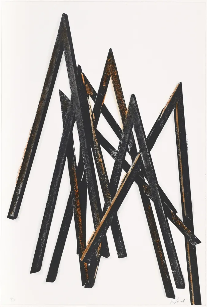 Sérigraphie Venet - Untitled I (Angels)