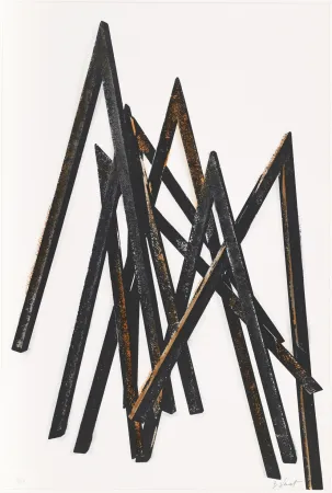 Sérigraphie Venet - Untitled I (Angels)