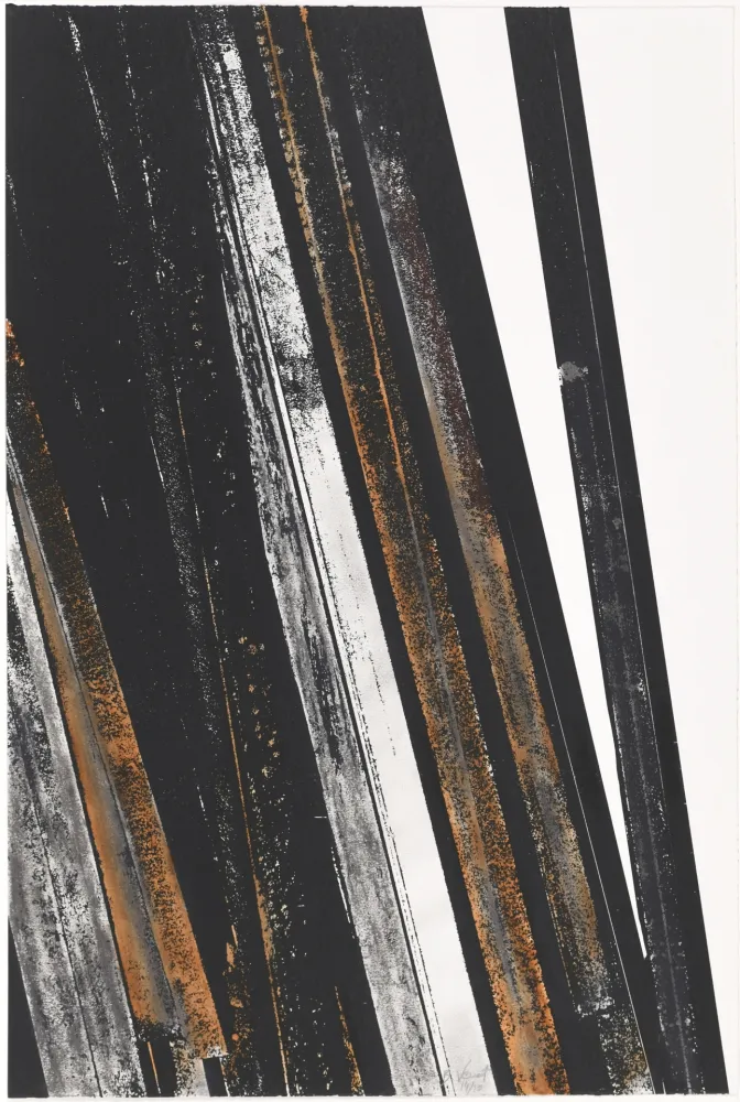 Sérigraphie Venet - Untitled II (Lignes droites)