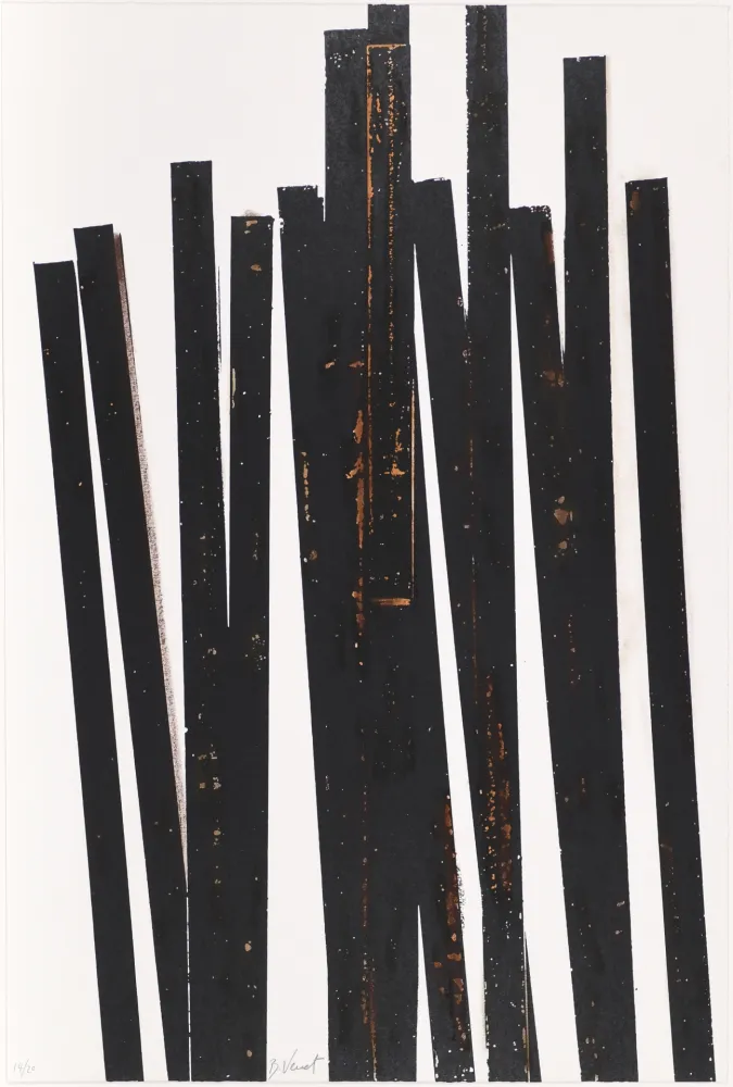 Sérigraphie Venet - Untitled VI (Lignes droites)