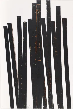 Sérigraphie Venet - Untitled VI (Lignes droites)