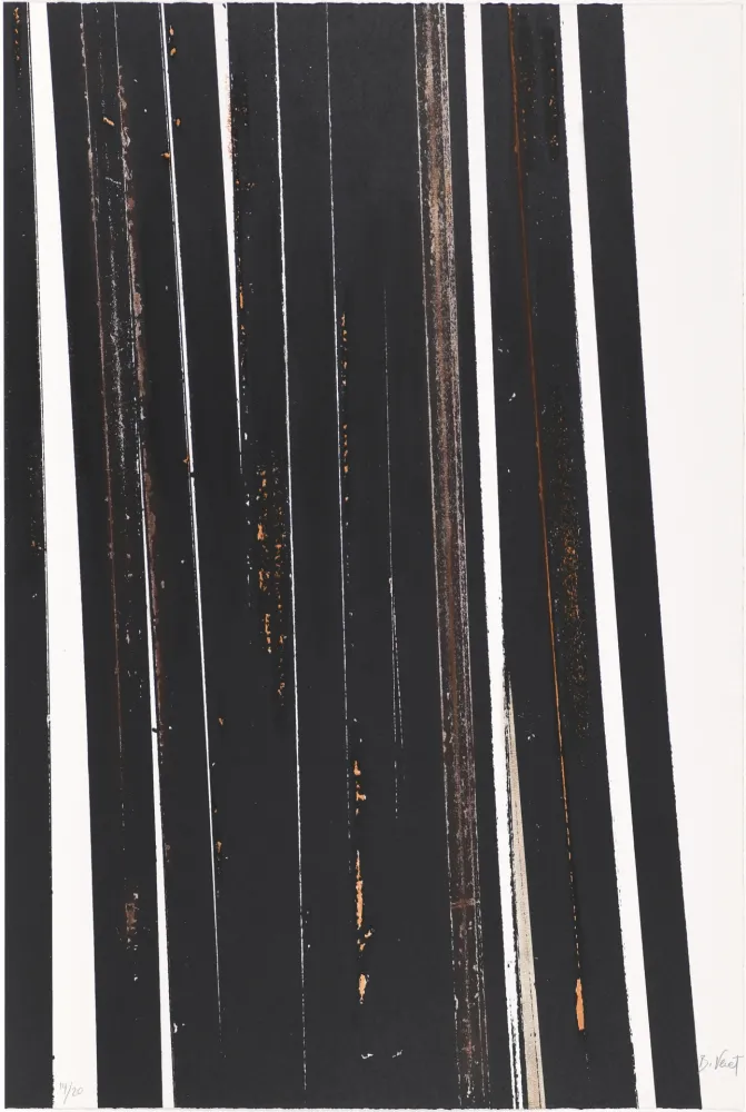 Sérigraphie Venet - Untitled X (Lignes droites)