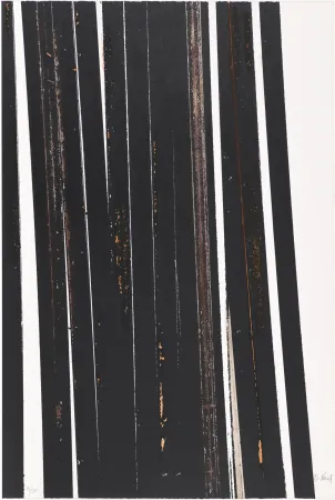 Sérigraphie Venet - Untitled X (Lignes droites)