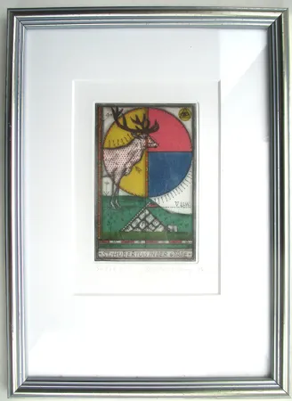 Eau-Forte Et Aquatinte Vennekamp - St Hubertus in der Görde