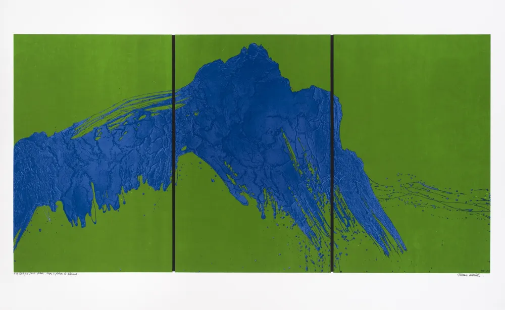 Sérigraphie Verdier - Montagne Sainte-Victoire, depuis le plateau de Bibémus