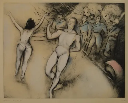 Eau-Forte Vertes - (Artisten im Zirkus)