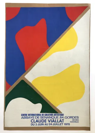 Affiche Viallat - Abbaye de Sénanque, Gordes