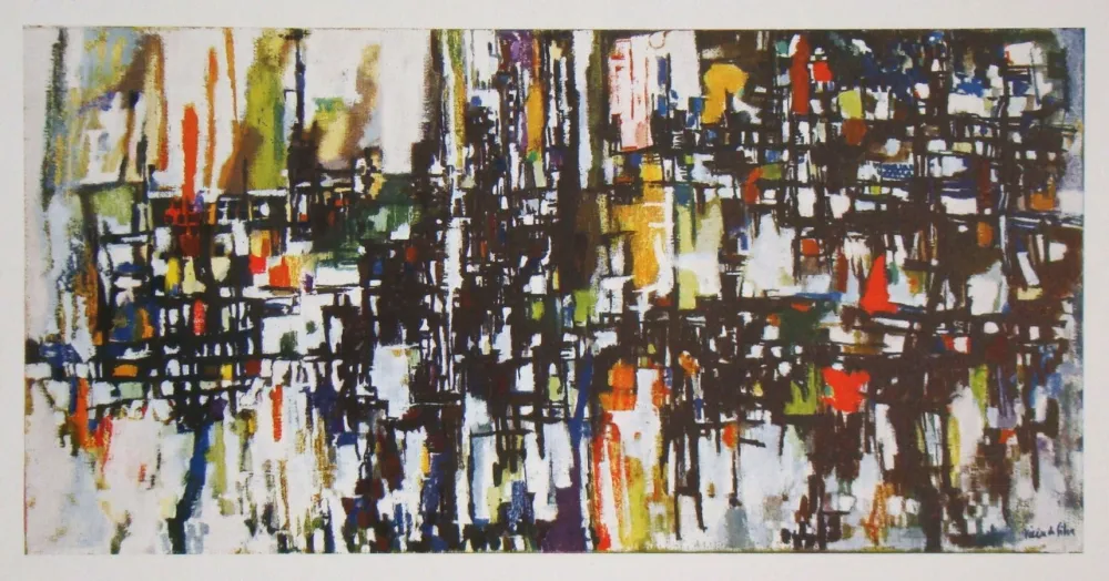 Héliogravure Vieira Da Silva - Jardin - 1955