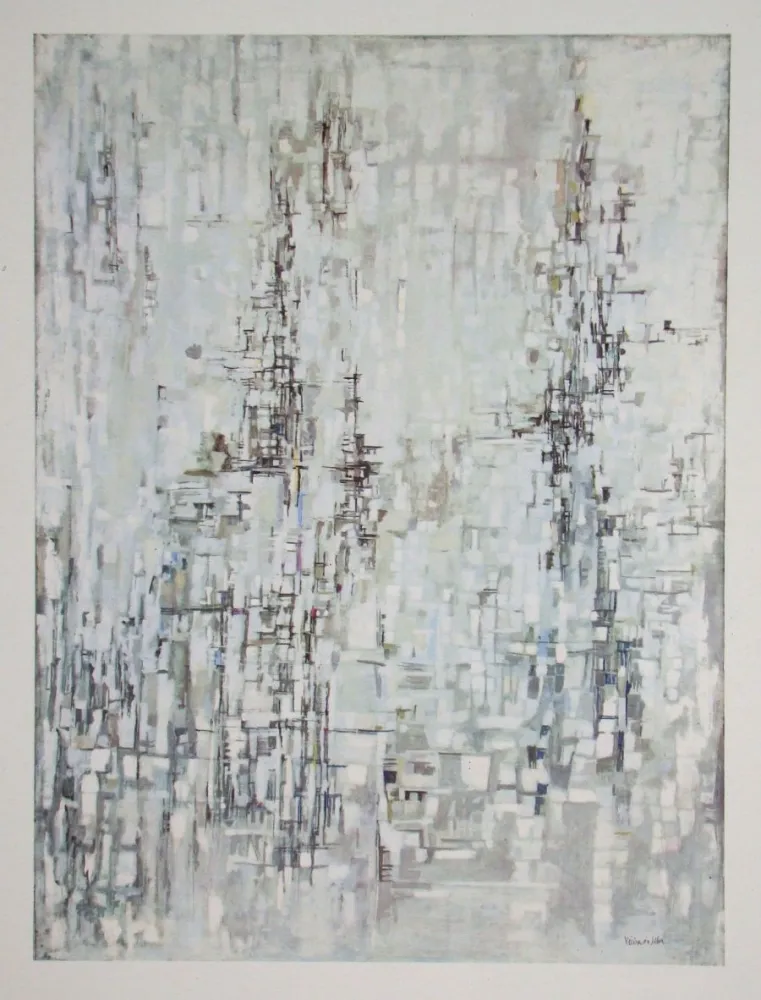 Héliogravure Vieira Da Silva - La cathèdrale - 1954