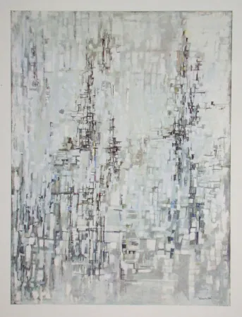 Héliogravure Vieira Da Silva - La cathèdrale - 1954