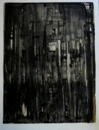 Lithographie Vieira Da Silva - La nef