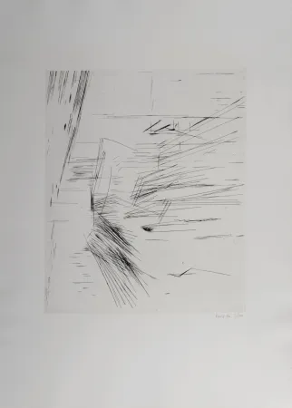 Gravure Vieira Da Silva - L'Eclair, 1965 - Hand-signed