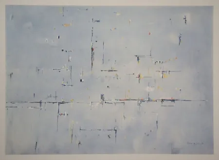 Héliogravure Vieira Da Silva - Marine - 1956