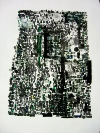 Lithographie Vierge - Grottes