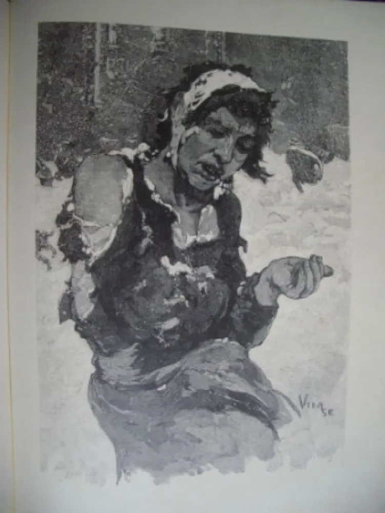 Gravure Sur Bois Vierge - La misère à Londres