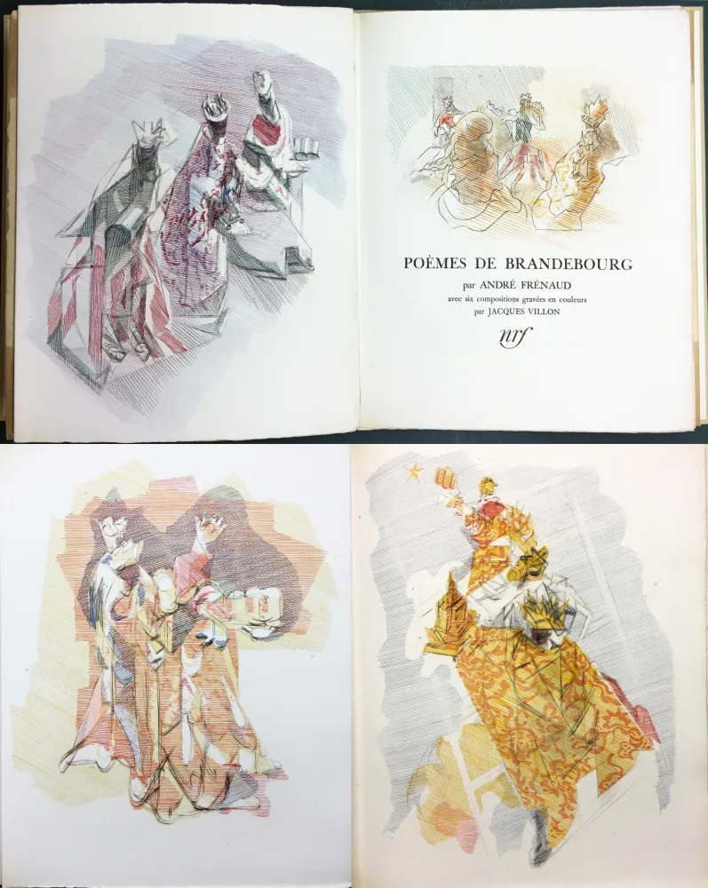 Livre Illustré Villon - André Frénaud : POÈMES DE BRANDEBOURG (1947)