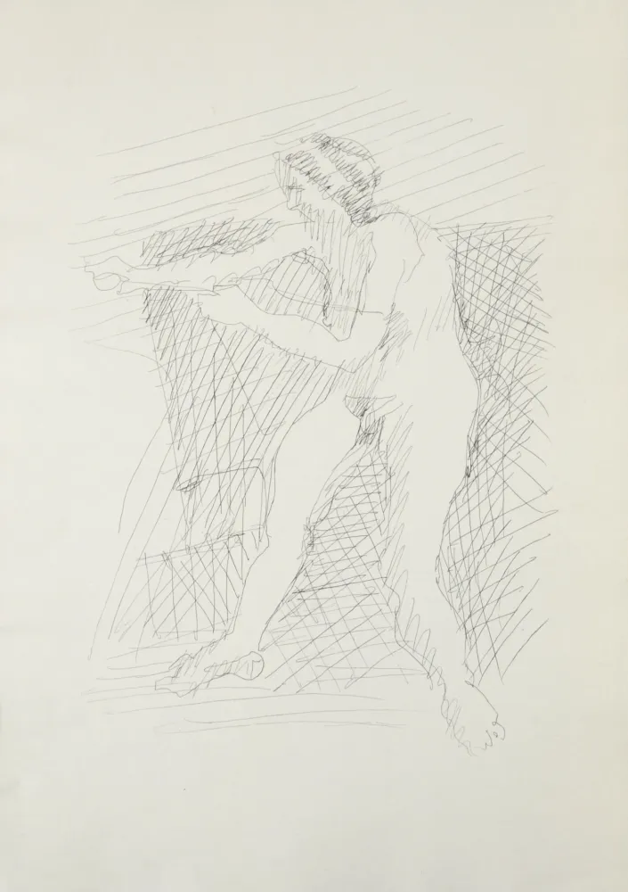 Gravure Villon - Figure, 1962