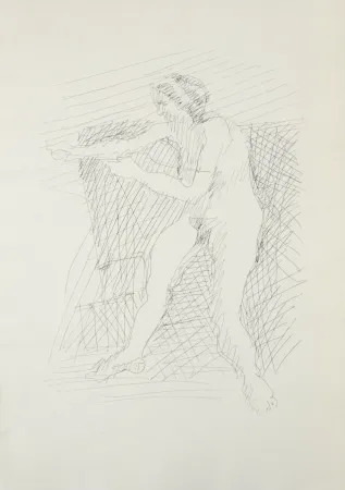 Gravure Villon - Figure, 1962