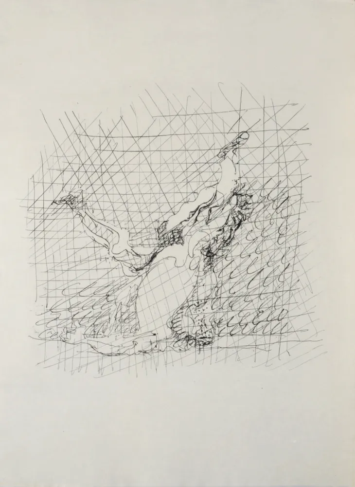 Gravure Villon - Figure, 1962