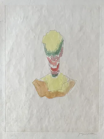 Gravure Villon - Figure, 1962