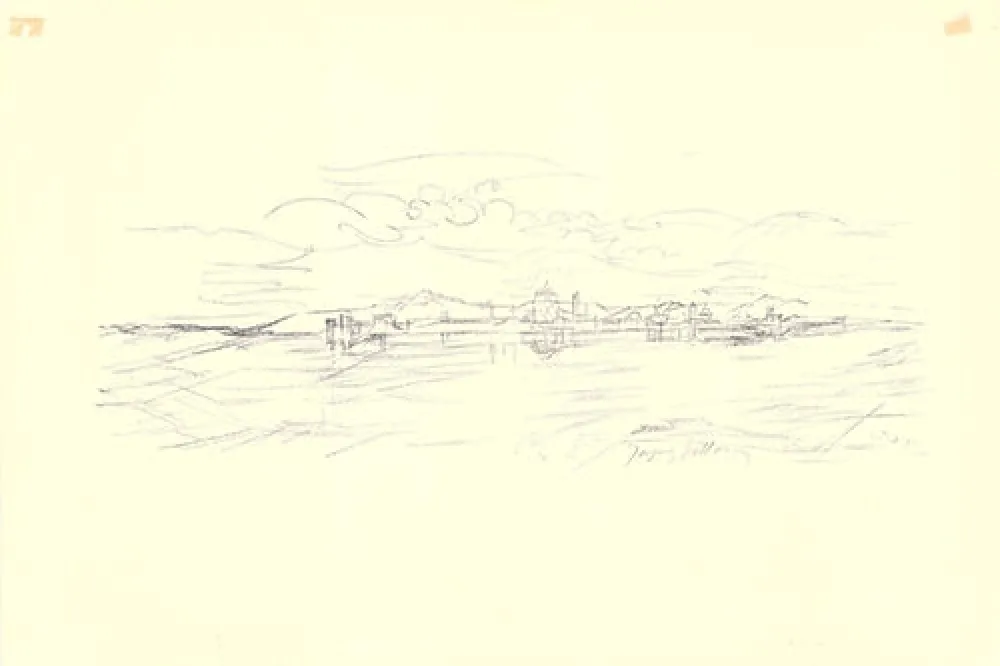 Lithographie Villon - Mantoue (Mantua, Italy)