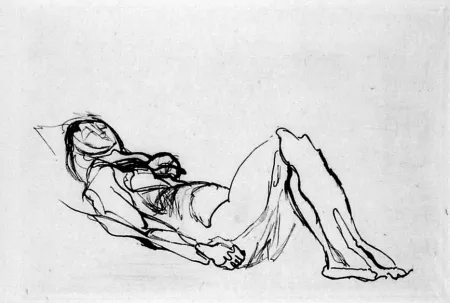 Eau-Forte Villon - Nu