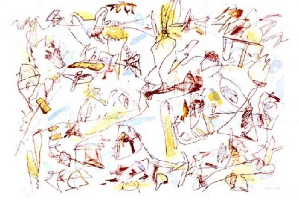 Lithographie Voss - Sans titre